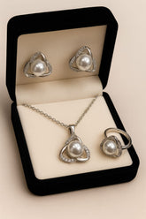 Zircon Locket Set-72 (Silver)